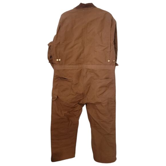 Carhartt Insulated Quilted Men Coverall Duck Brown Made in USA - Size 48 Short - Picture 4 of 12